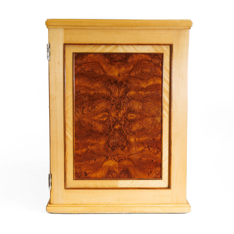 Burlwood Veneer 5 Drawer Cigar Humidor