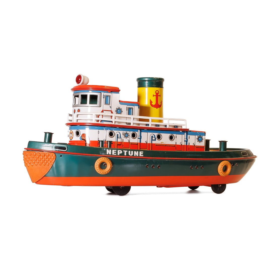 Battery Operated Tug Boat Neptune in Original Box