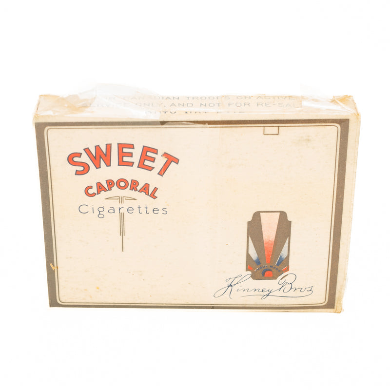 WWII Canadian British Active Service Only Sweet Caporal Cigarette Packet - SEALED