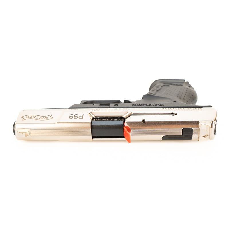 Walther P99 Semi-Auto Blank Firing Pistol (Nickel) : 9mm P.A.K.