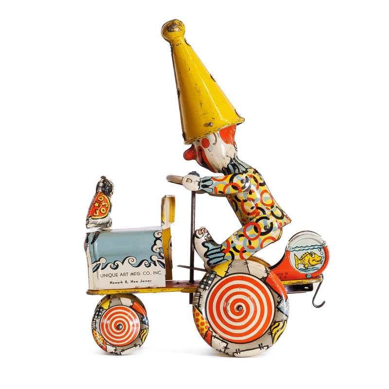 Unique Art Mfg. Artie Clown Car Wind Up Toy