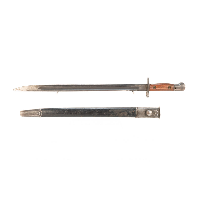 WWII Australian P1907 Orange Arsenal SMLE Bayonet with Scabbard