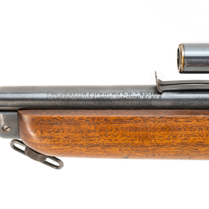 Marlin Model 39A Takedown .22 Lever Action Rifle with Weaver B4 Scope