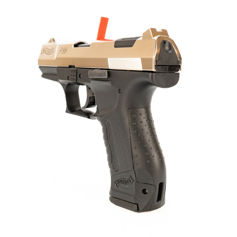 Walther P99 Semi-Auto Blank Firing Pistol (Nickel) : 9mm P.A.K.
