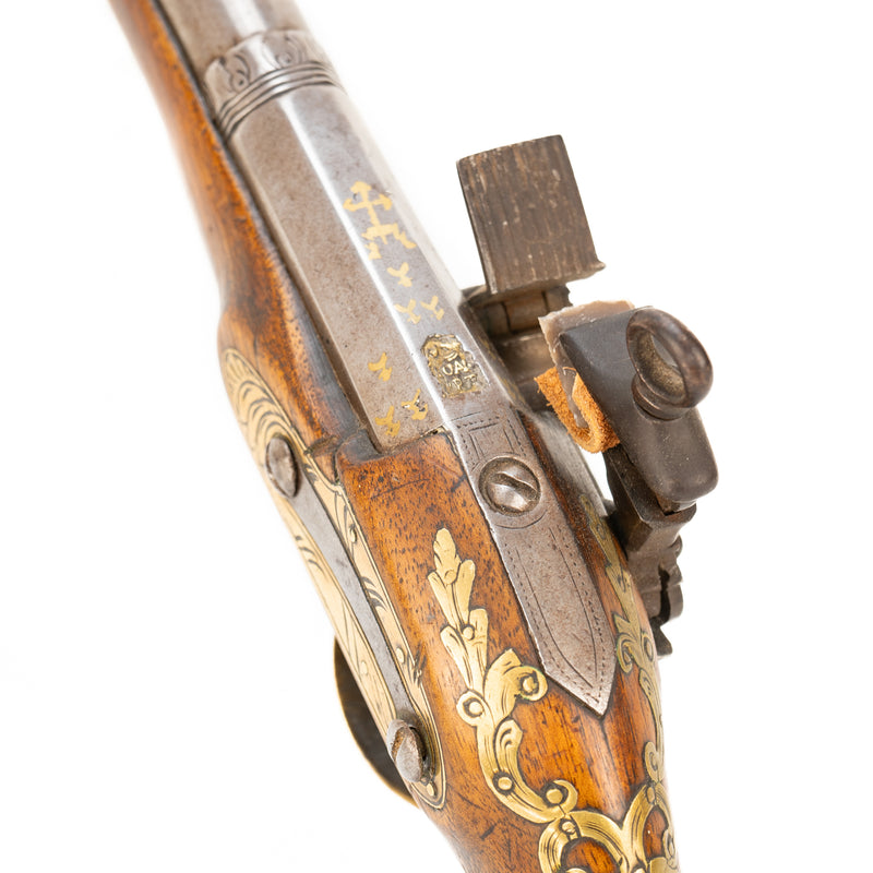Gold Inlaid Spanish Miquelet Blunderbuss Belt Pistol