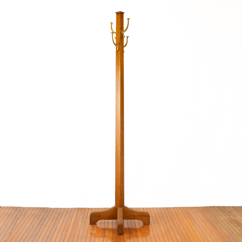 Mission Style Oak Arts & Crafts Coat Tree