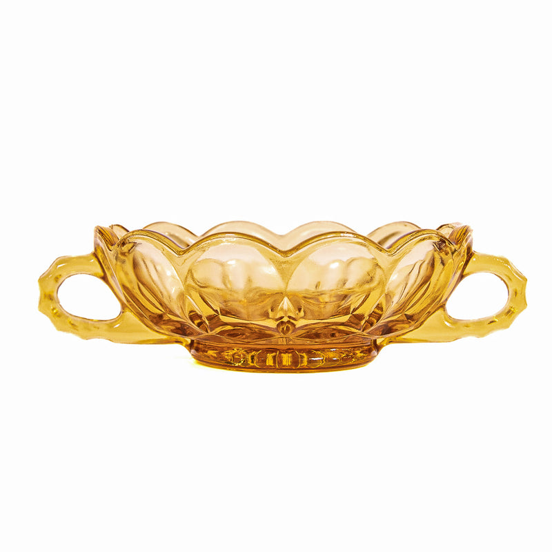 Gold Glass Condiment/Candy Bowl