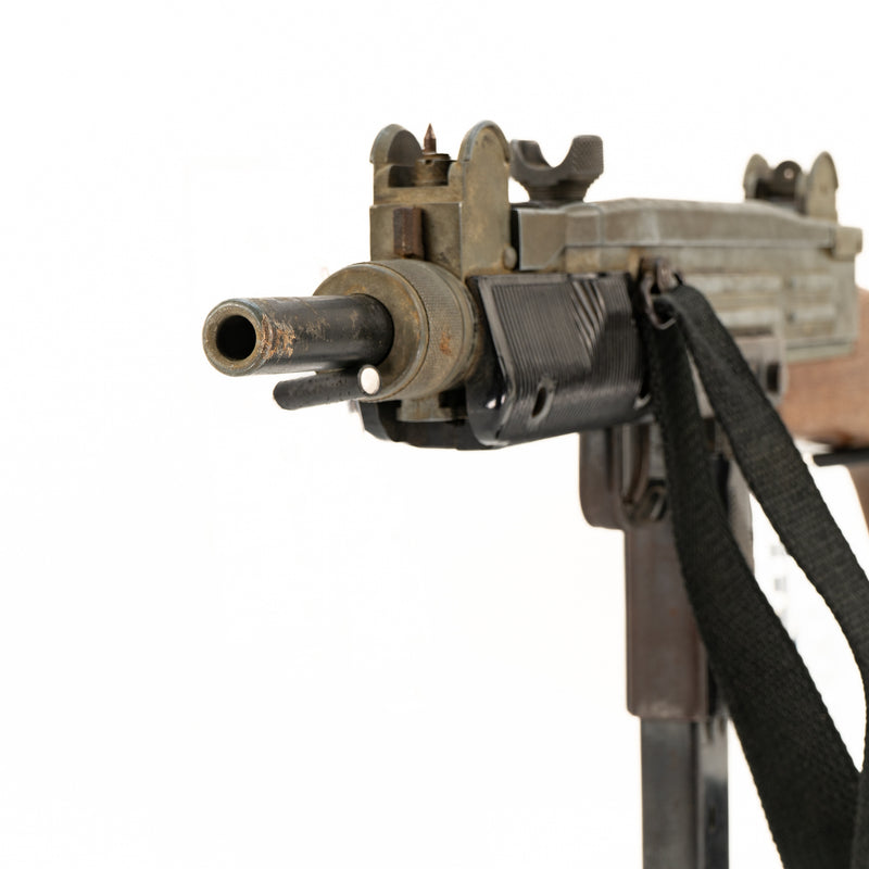 Marushin UZI 9mm Plug Fire Cap Gun with Magazine, Removable Wood Stock ...