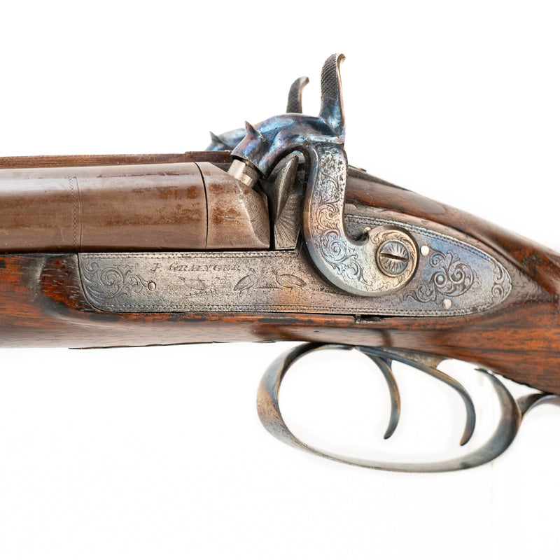 J. Grainger Double Barrel Percussion Muzzle Loading Shotgun