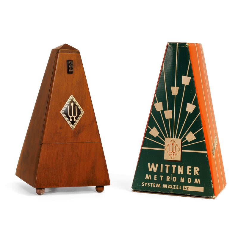 Wittner Wood Key Wound Metronome Walnut Finish 803m with Box