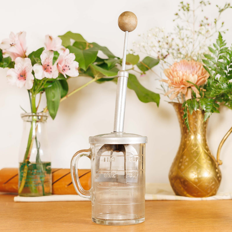 Glass Chopper Jar with Measuring Base