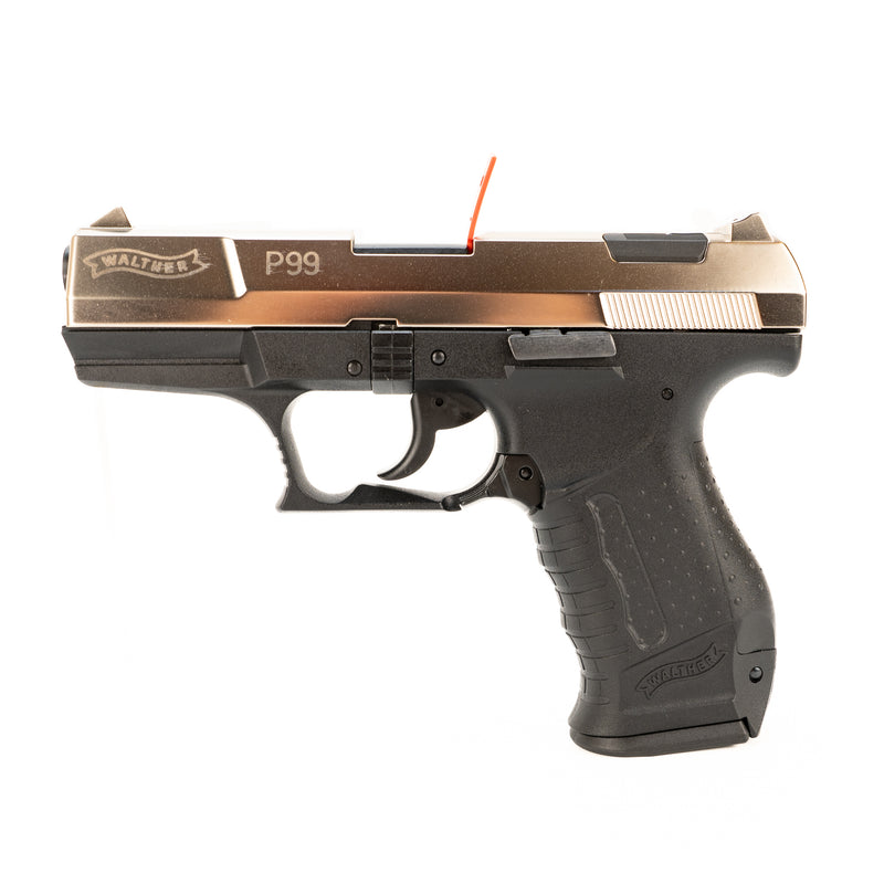 Walther P99 Semi-Auto Blank Firing Pistol (Nickel) : 9mm P.A.K.
