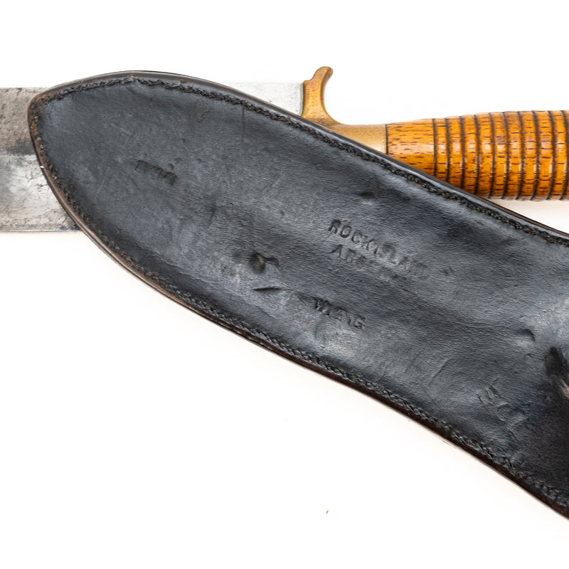 US Springfield Model 1880 Hunting Knife & Sheath