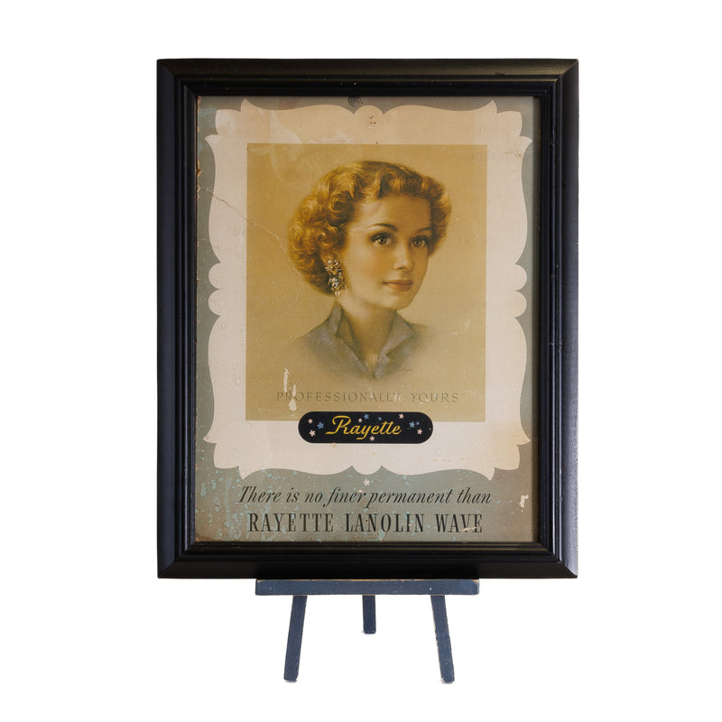 Framed Rayette Lanolin Wave Calendar Top