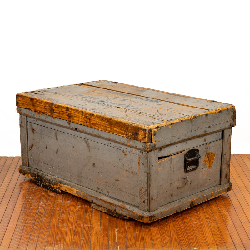 Wooden Footlocker : Sergeant Taylor, 62nd Battalion C.E.F.