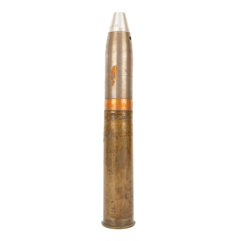 WWII British No. I Mk. II 2 Pounder Shell & Projectile