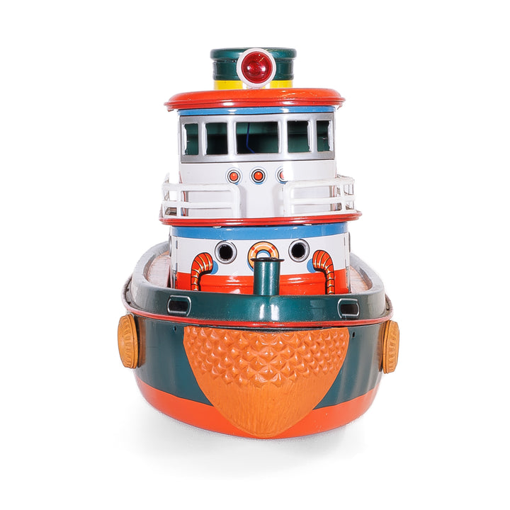 Battery Operated Tug Boat Neptune in Original Box – Everything Old
