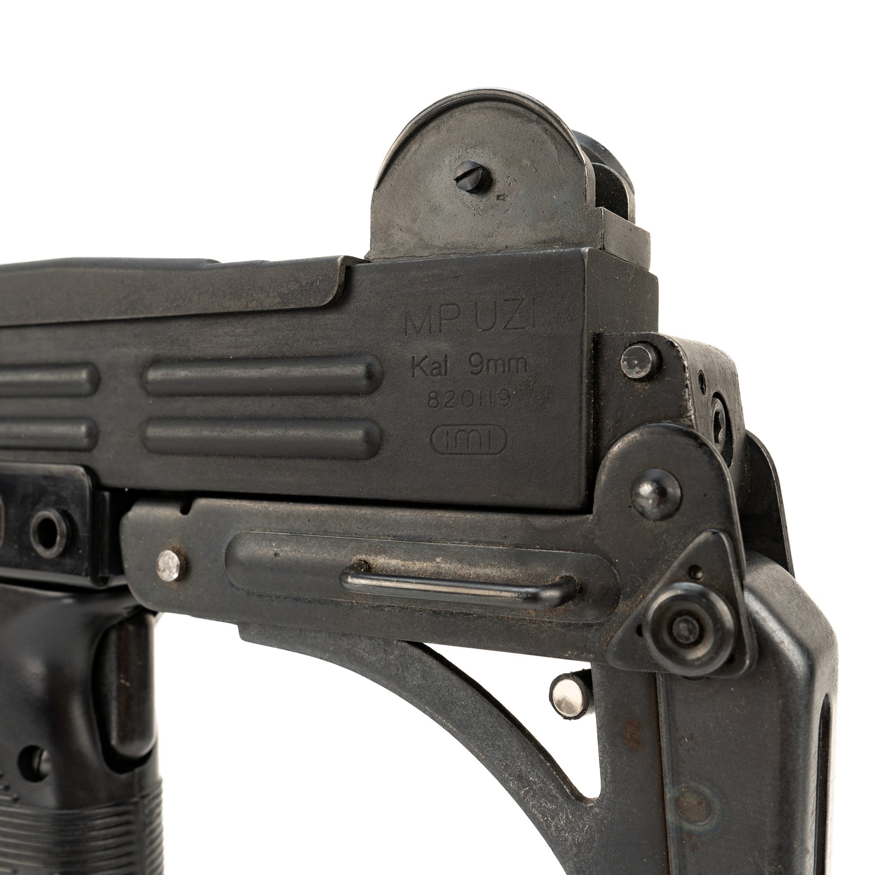 Plug Fire Cap Marushin UZI 9mm Plug Fire Cap Gun with Retractable / Folding Stock ...