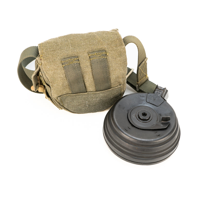 7.62x39 Drum Magazine with Carrying Bag : Pinned to 5 Rounds