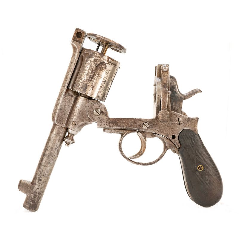 Antique Belgian J. Warnant 11mm Top Break Revolver