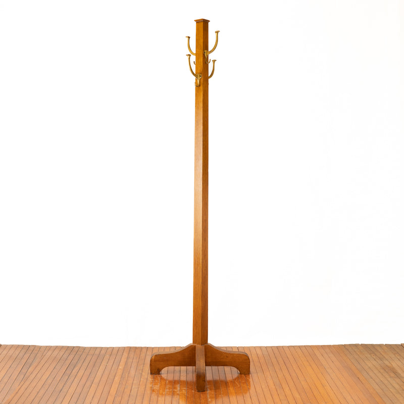Mission Style Oak Arts & Crafts Coat Tree