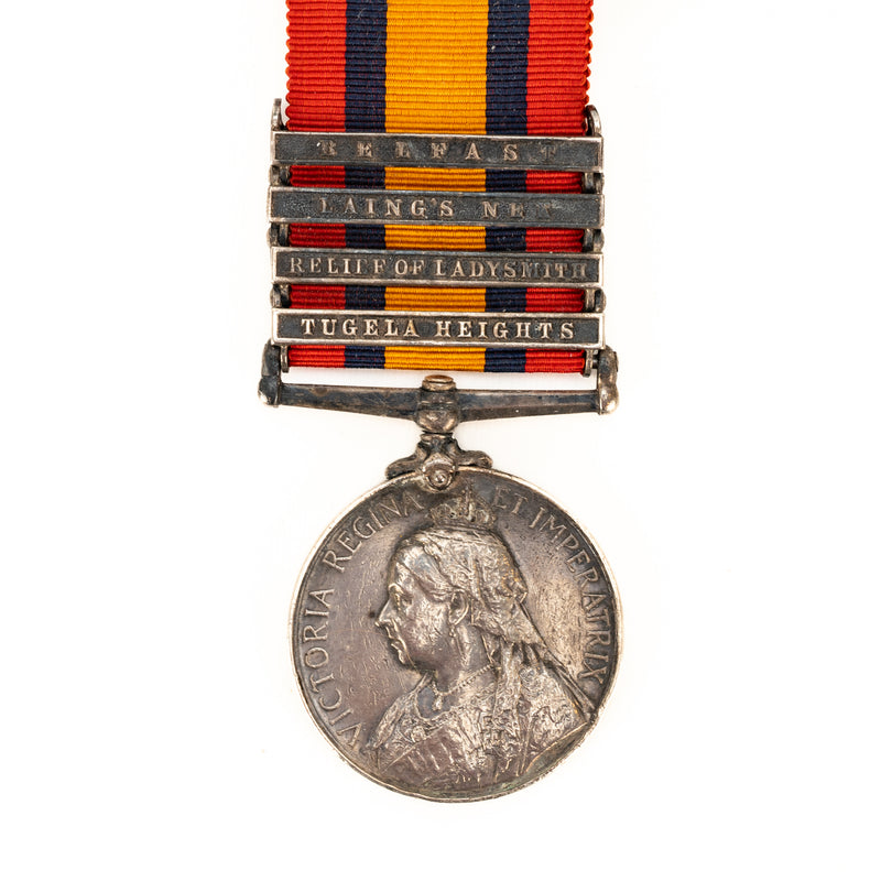 Boer War Medal Group : Named Pte./Sjt. W.E. Higgs Leicester Regt.