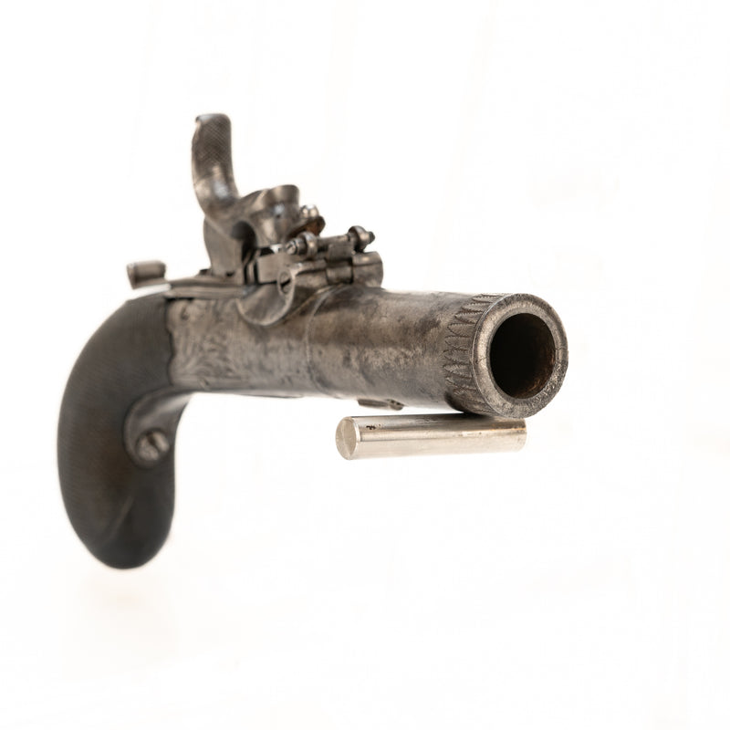 William Laing Cased 47 Cal. Top Hat Percussion Pistol