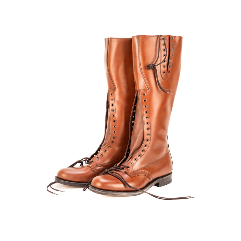 New Old Stock Biltrite RCMP High Brown Boots : Size 9E