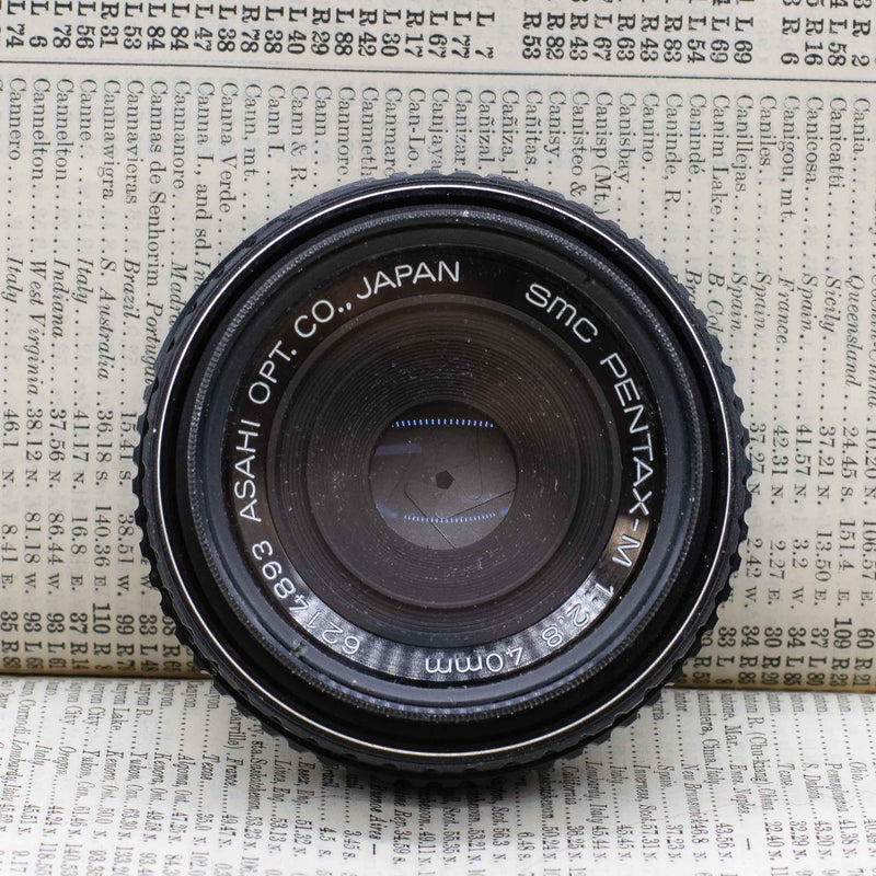 Pentax K Mount 40mm f/2.8 Pancake Lens