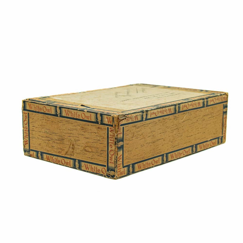 "The Walter Marrlott Collection" Wooden White Owl Cigar Box