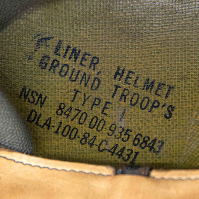 Post-War US M1 Helmet with Liner & Camo Cover