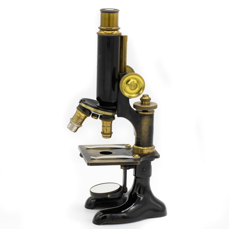 Nachet A Paris Anodized Brass Microscope