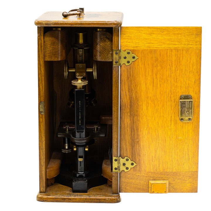 Bausch & Lomb Brass Microscope – Everything Old Antiques
