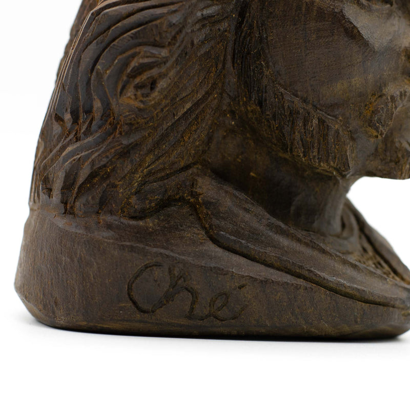 Hardwood Carved Bust of Che Guevara