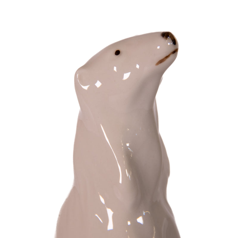 Royal Dux Porcelain Hand Painted Sitting Polar Bear