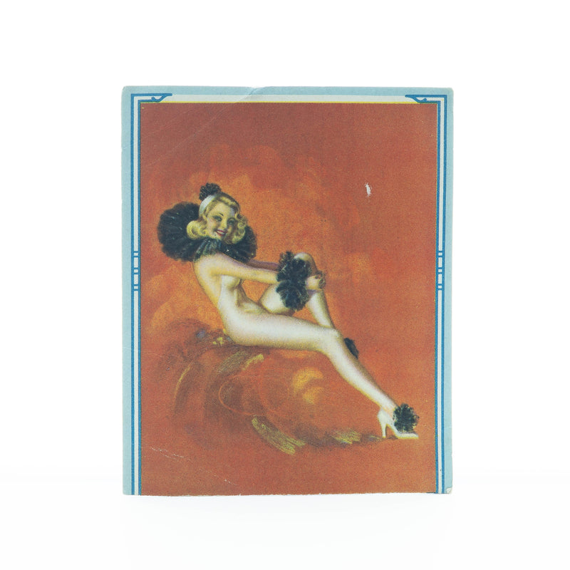 Woman in Black Ruffles by Billy DeVorss, Blotter Card