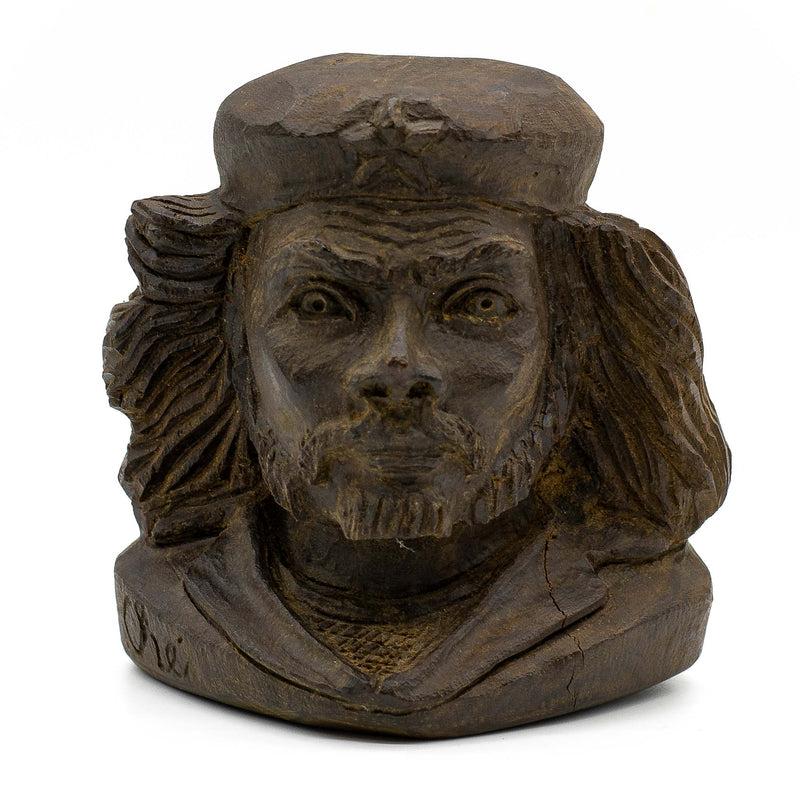 Hardwood Carved Bust of Che Guevara