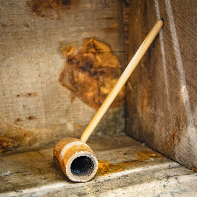 Wood Pipe with Thin Stem