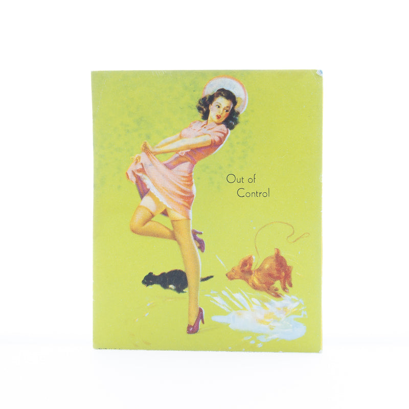 "Out Of Control" by Art Frahm, Blotter Card