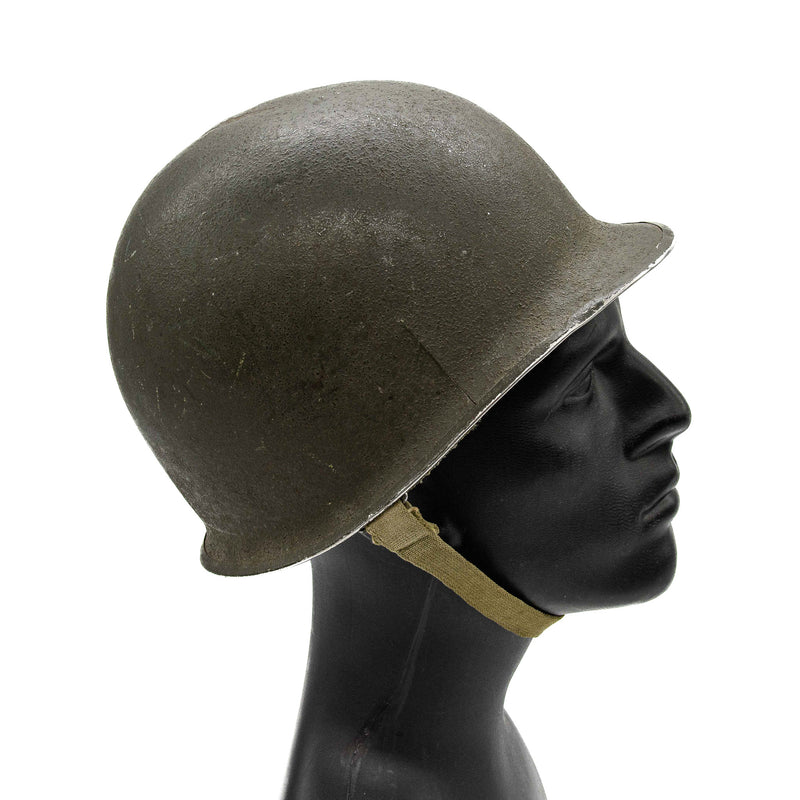 WWII US M1 Front Seam Fixed Bale Helmet