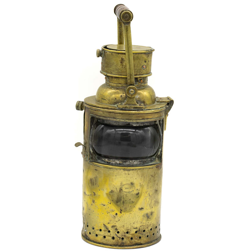 WWI Eli Griffiths & Sons Brass Morse Code Signalling Lamp