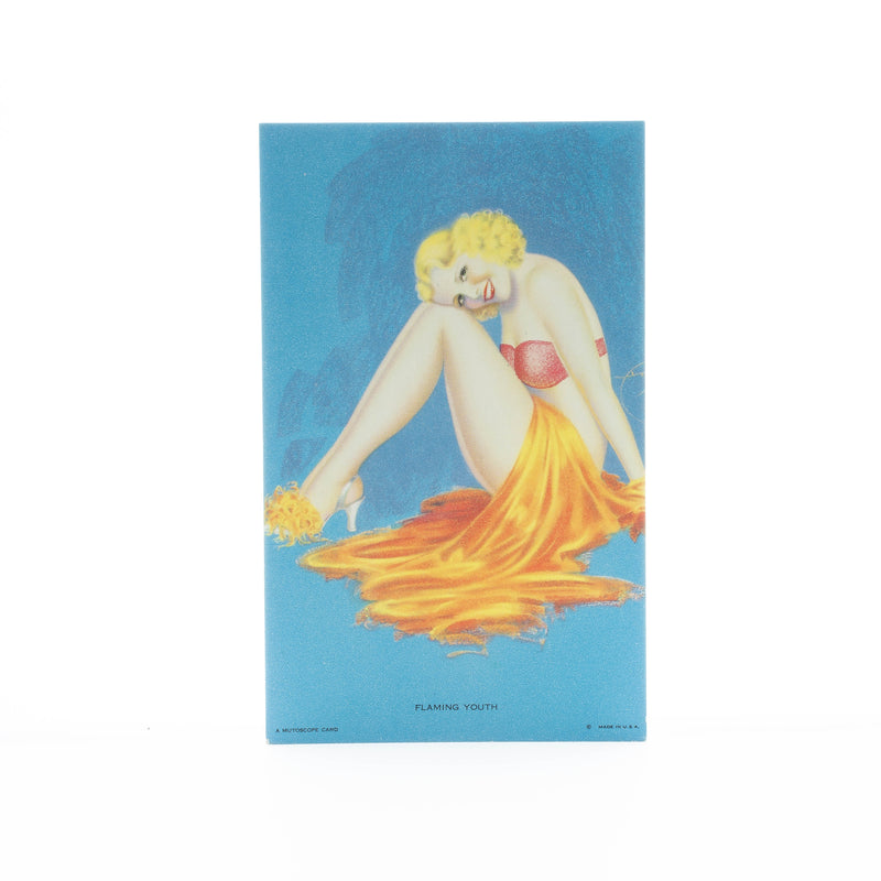 "Flaming Youth" by Billy DeVorss, Mutoscope Card