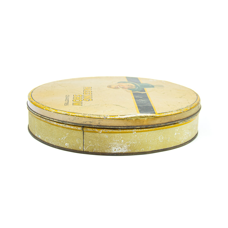 Round Passing Show Cigarette Tin with Lid