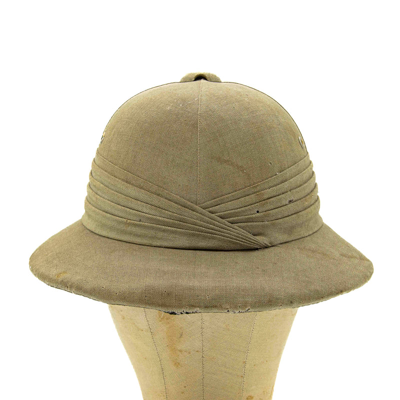 Rare Japanese "Dragonfly Brand" Pith Helmet with Liner & Labels
