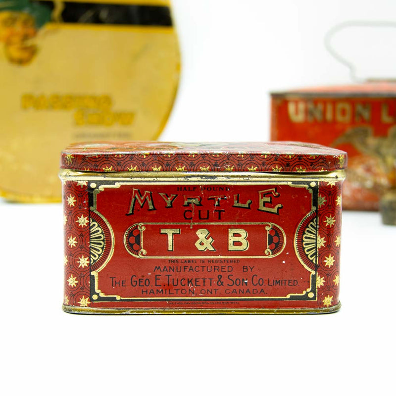T&B Renowned Myrtle Cut Half Pound Tobacco Tin