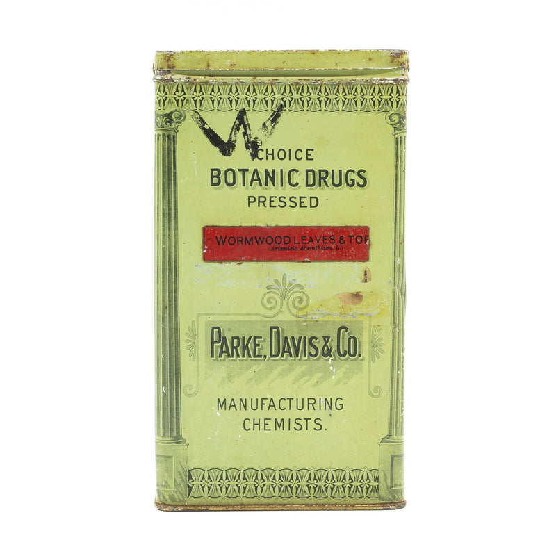 Parke Davis & Co. Choice Botanic Drugs Tin: Wormwood Leaves & Tops
