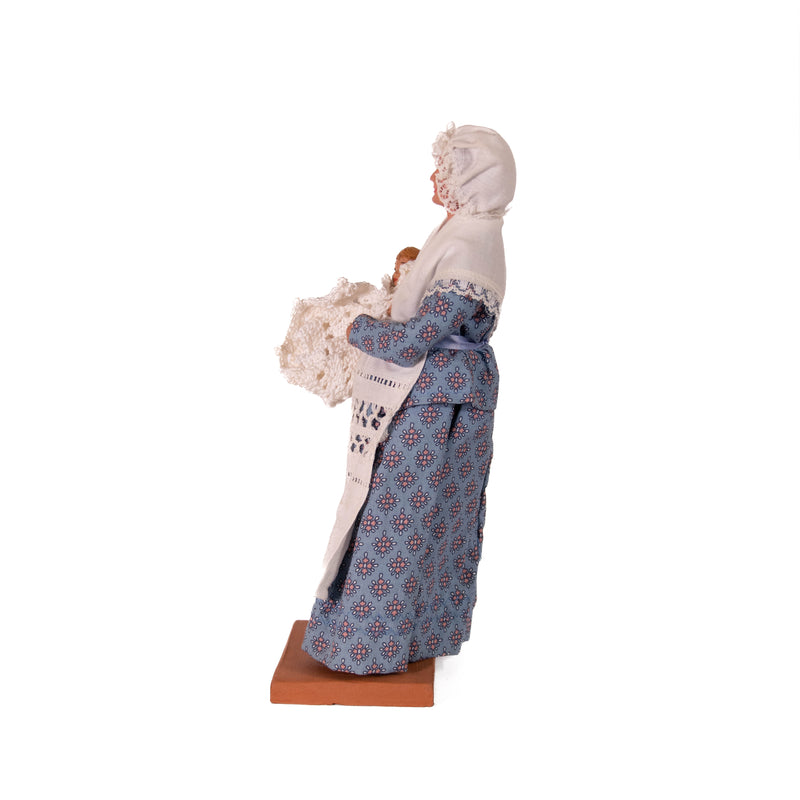 Mother & Child - Santon De Provence Pottery Figurine