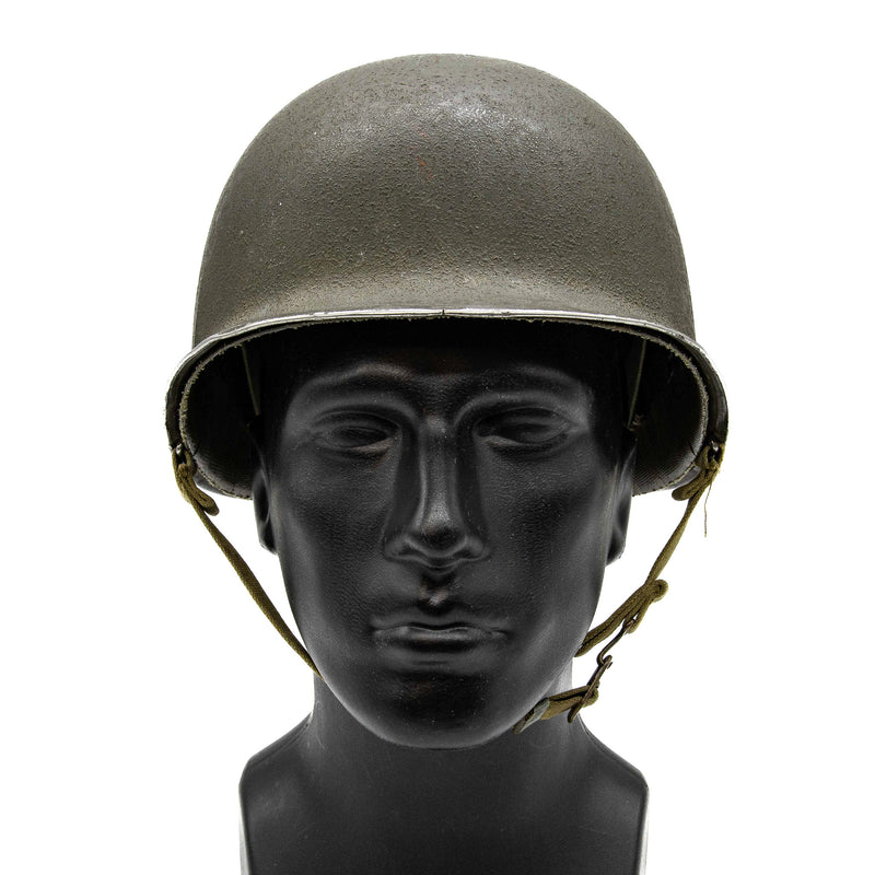 WWII US M1 Front Seam Fixed Bale Helmet