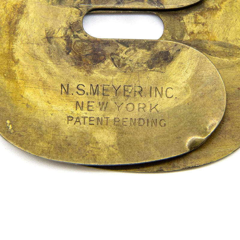 N.S. Meyer Civil War Brass Button Polishing Guard – Everything Old Antiques  & Vintage