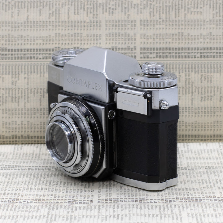 Zeiss Ikon Contaflex II with Case, Lens Hood & Filter – Everything